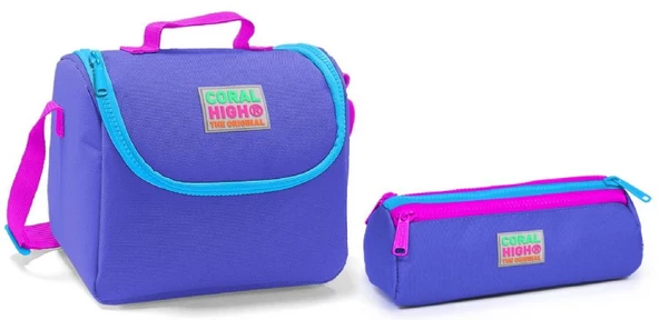 Coral High Msvi Kız Çocuk Beslenme Çantası ve Kalemlik Seti - Thermo ürün görseli