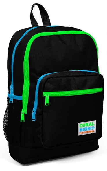 Coral High Siyah Erkek Çocuk 3'lü İlkokul Çanta Seti - Resim 2