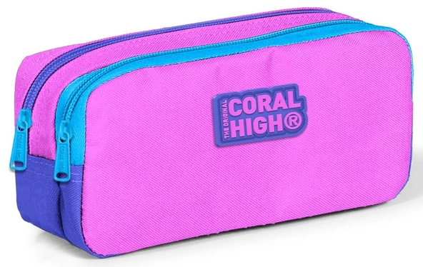 Coral High Pembe Kız Çocuk İlkokul Çantası ve Kalemlik Seti - Resim 3