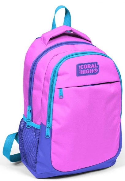 Coral High Pembe Kız Çocuk İlkokul Çantası ve Kalemlik Seti - Resim 2
