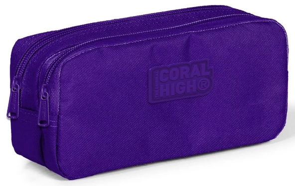 Coral High Kids Mor Kız Çocuk İlkokul Çantası ve Kalemlik Seti - USB Soketli - Resim 3