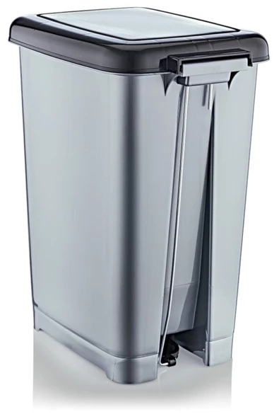 BvLX 40 Lt Slim Pedallı Çöp Kovası Beyaz - 3