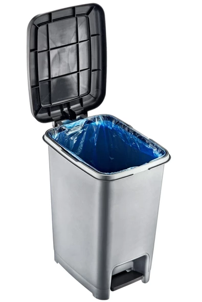 BvLX 40 Lt Slim Pedallı Çöp Kovası Beyaz - 2