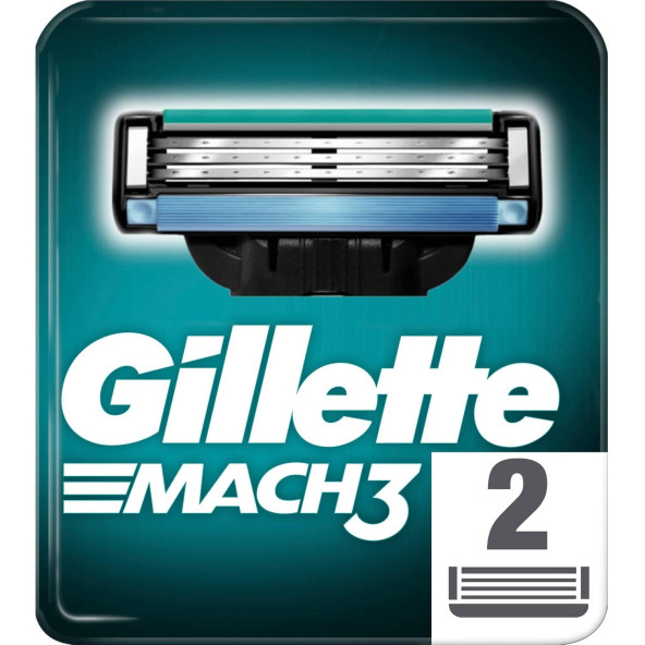 Gillette Mach3 Yedek Erkek Tıraş Bıçağı 2'li