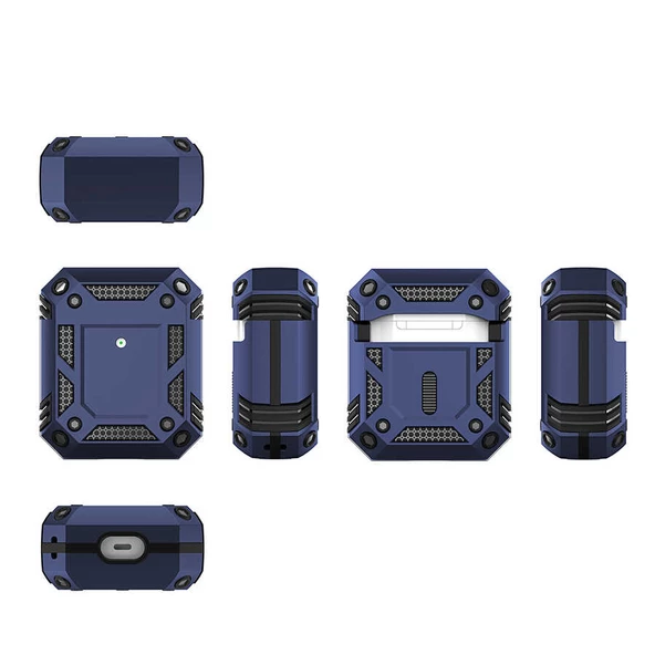 Apple Airpods Kılıf Zore Airbag 15 Zırh Tasarım Kılıf - Resim 10