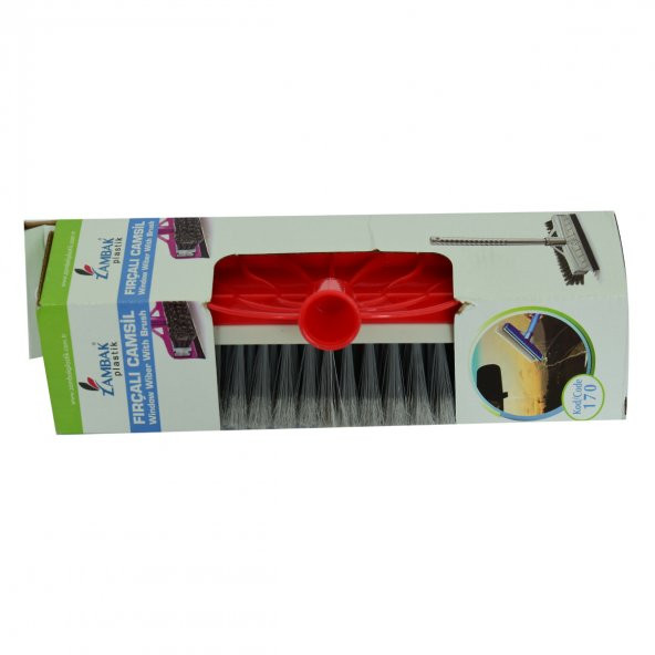 Zambak Plastik Fırçalı Saplı Camsil Set Karışık Renk Kod-170 - 5