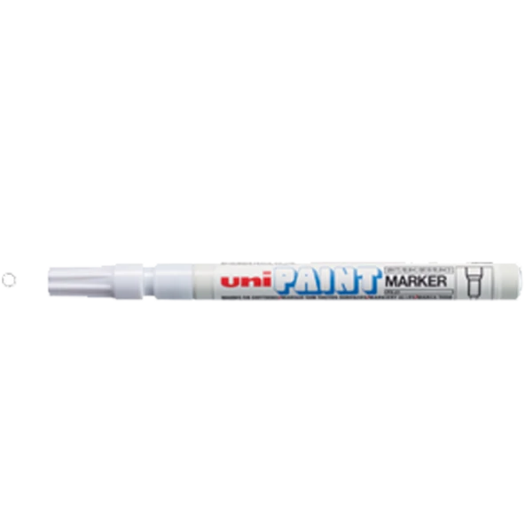Uni-Ball Markör Boyama Kalemi Paint Marker 0.8-1.2 Mm Beyaz (12 Li Paket)