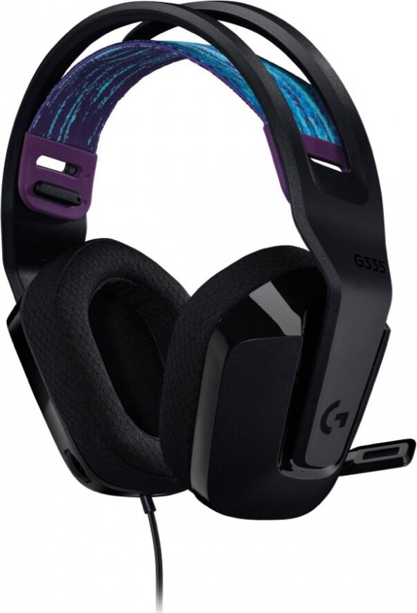 Logitech G335 Kablolu Kulak Üstü Oyuncu Kulaklığı - Siyah 981-000978