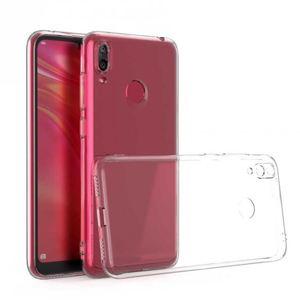 Huawei Y7 Prime 2019 Kılıf Kamera Korumalı Süper Silikon Kapak