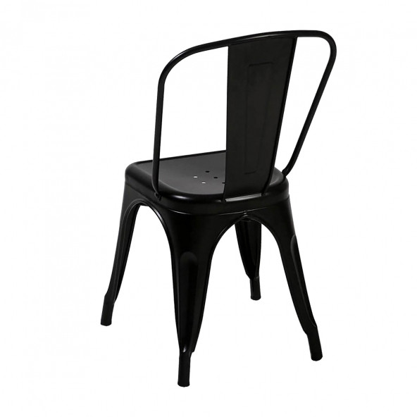 Tolix Kolsuz Metal Sandalye-Siyah - 2