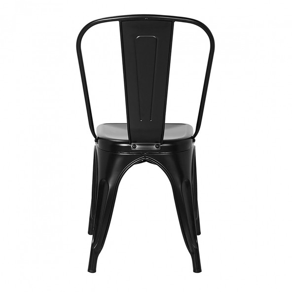 Tolix Kolsuz Metal Sandalye-Siyah - 3
