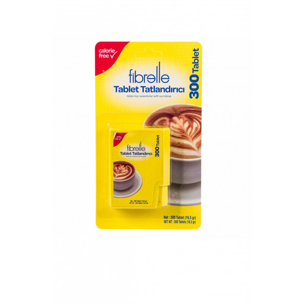 Fibrelle Tatlandırıcı Tablet 300'lük Splenda Muadili Tablet Tatlandırıcı