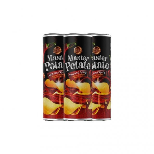 Master Potato Acılı & Baharatlı Cips 160 Gr-3 Adet