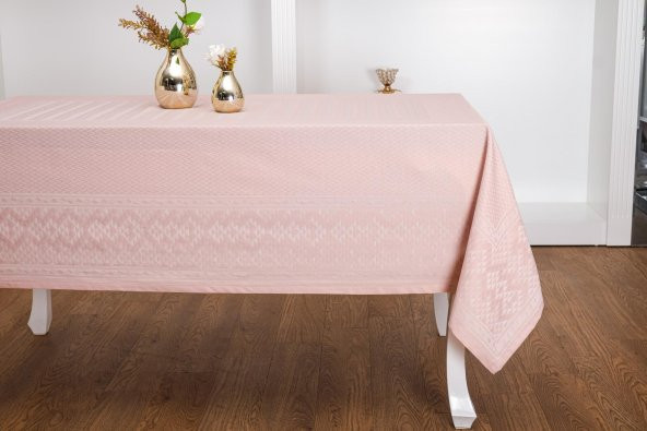 Finezza Ezgi Lüx Jakar Polycotton Kumaş Pudra Masa Örtüsü 160x220 cm - 1068 - 3