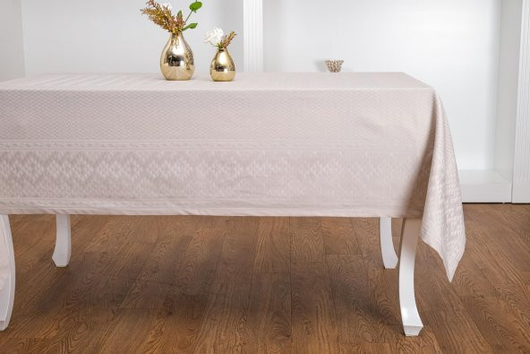Finezza Ezgi Lüx Jakar Polycotton Kumaş Taş Masa Örtüsü 160x350 cm - 1070 - 4