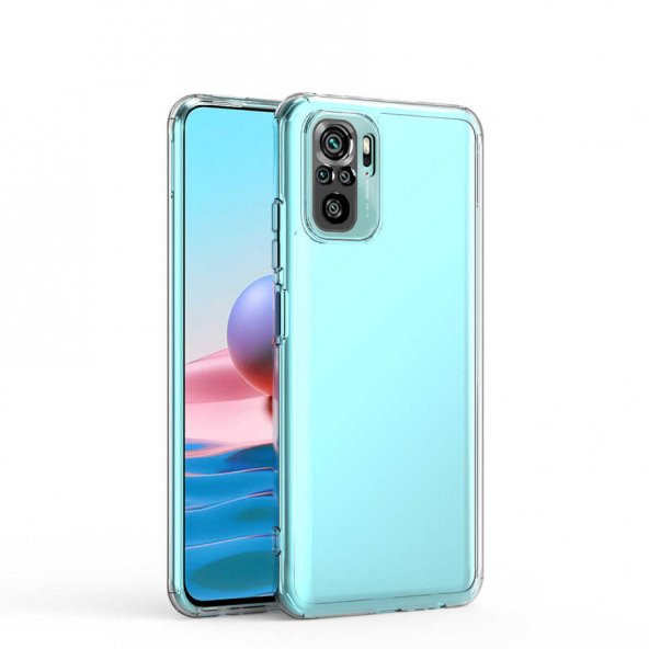 Xiaomi Redmi Note 10 Kılıf Kamera Korumalı Süper Silikon Kapak - 4