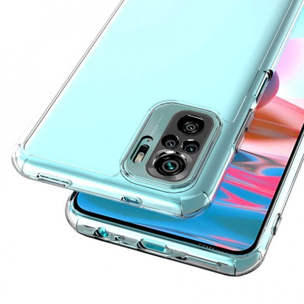 Xiaomi Redmi Note 10 Kılıf Kamera Korumalı Süper Silikon Kapak - 5