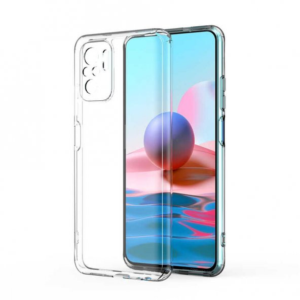 Xiaomi Redmi Note 10 Kılıf Kamera Korumalı Süper Silikon Kapak - 6