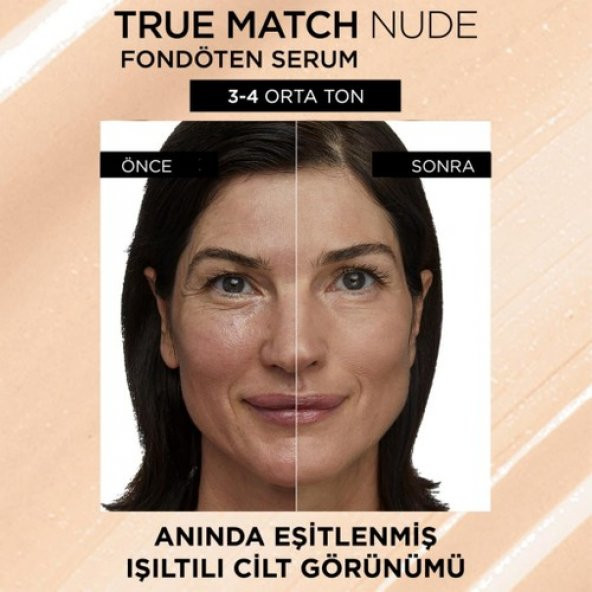 LOréal Paris True Match Nude Fondöten Serum 3-4 Light Medium - 2