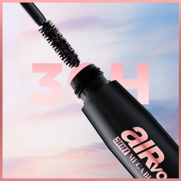 Loréal Paris Air Mega Volume Maskara - 30 Saate Kadar Kalıcı - Ekstra Siyah - Resim 7