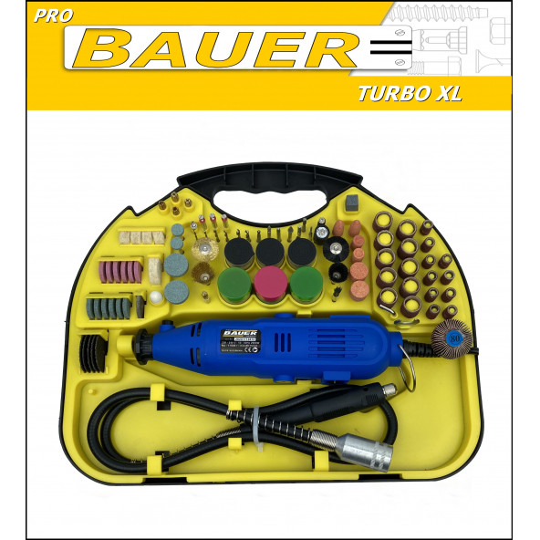 Bauer 400 Watt 6 Kademe Hız Ayarlı 60.000 Rpm Hobi Gravür Taşlama Seti Şaft Hediyeli
