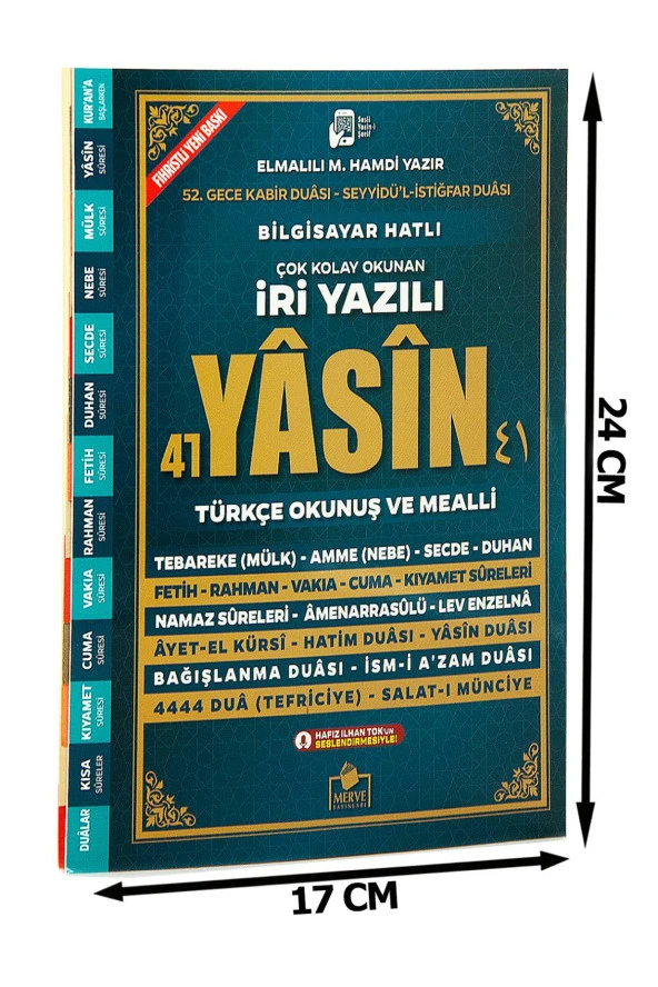 Çok Kolay Okunan - İri Yazılı 41 Yasin Kitabı - Türkçe Okunuş ve Mealli - Resim 2