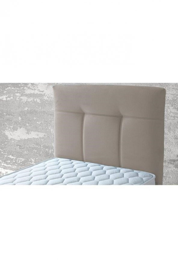 İPEK MOBİLYA Manolya 3 Lü Set ( Baza + Başlık + Yatak ) Tek Kişilik ( BEJ ) - 2