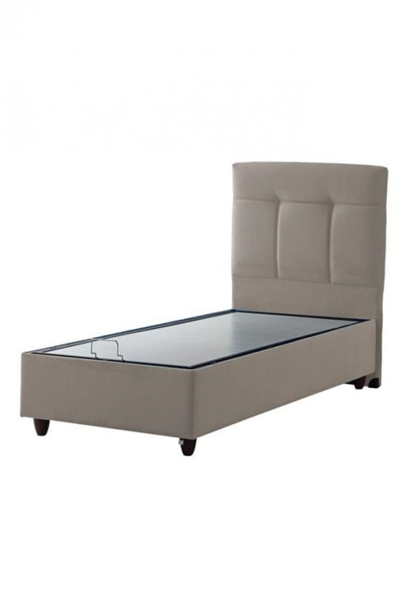 İPEK MOBİLYA Manolya 3 Lü Set ( Baza + Başlık + Yatak ) Tek Kişilik ( BEJ ) - 3