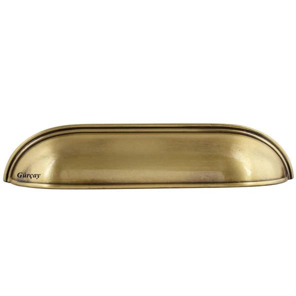 Lüks Çanak Kulp Antik Sarı - 4