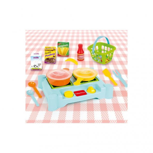 Fisher Price 1822 Eğitici Öğretici Mutfak ve Evcilik Oyuncağı Ocak Cooker Set - 3