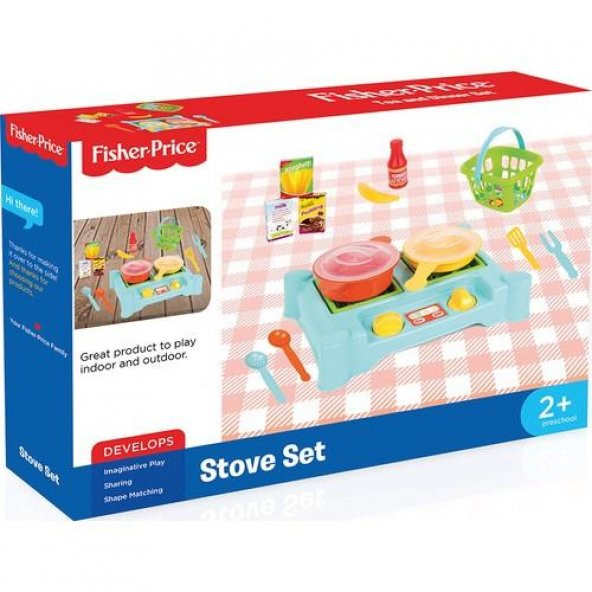 Fisher Price 1822 Eğitici Öğretici Mutfak ve Evcilik Oyuncağı Ocak Cooker Set - 4