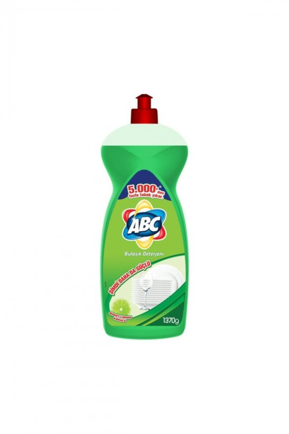 ABC Sıvı Bulaşık Deterjanı 1370 Gr. Misket Limonu Kokulu