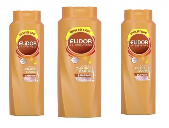 ELİDOR Şampuan 650 Ml Anında Onarım X 3