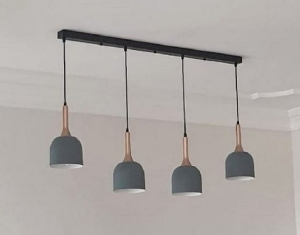 MYLİGHTS  RETRO  RUSTİK VİNTAGE METAL  SARKIT MASA ÜSTÜ  AVİZE    120 CM  TABAN