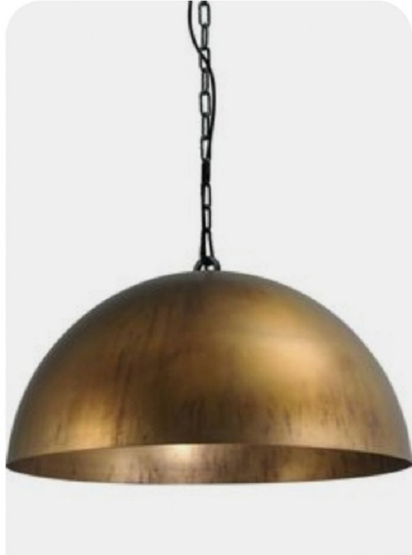 MYLİGHTS  ESKİTME FIRCALANMIŞ  RETRO  RUSKİT METAL SARKIT VİNTAGE AVİZE ZİNCİRLİ ASKI  40 CM EN ürün görseli