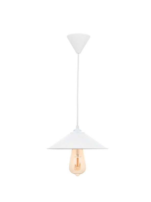 MYLİGHTS  SPOR  MODERN  BEYAZ TEKLİ  SARKIT AVİZE 22 CM EN ürün görseli