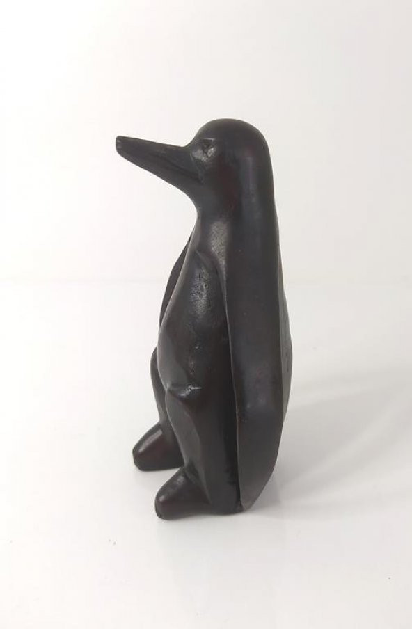 Reçine Penguen Biblo Heykel Dekoratif Tasarım Masa Üstü Dekor Süs - 2