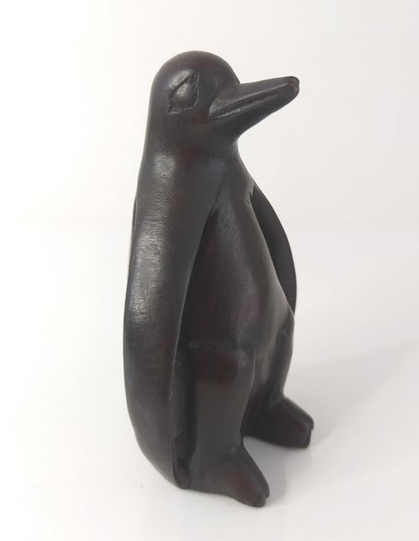 Reçine Penguen Biblo Heykel Dekoratif Tasarım Masa Üstü Dekor Süs - 3