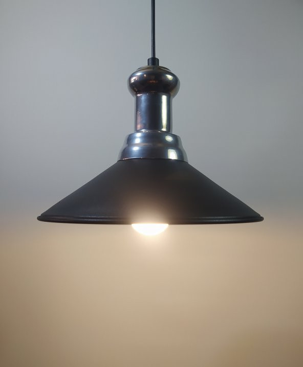 MYLİGHTS  VİNTAGE RETRO RUSTİK  SİYAH METAL SAKIRKIT AVİZE 30 CM ürün görseli