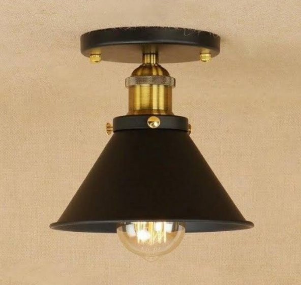 MYLİGHTS  VİNTAGE RETRO RUSTİK  PLOFONYER TAVAN AVİZE ARMATÜR EN  18CM