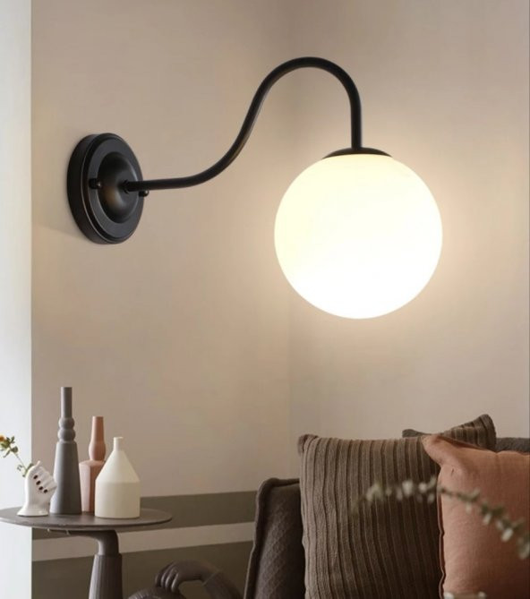 MYLİGHTS  MODERN SPOR OPAL CAMLI APLİK  E27 DUYLU