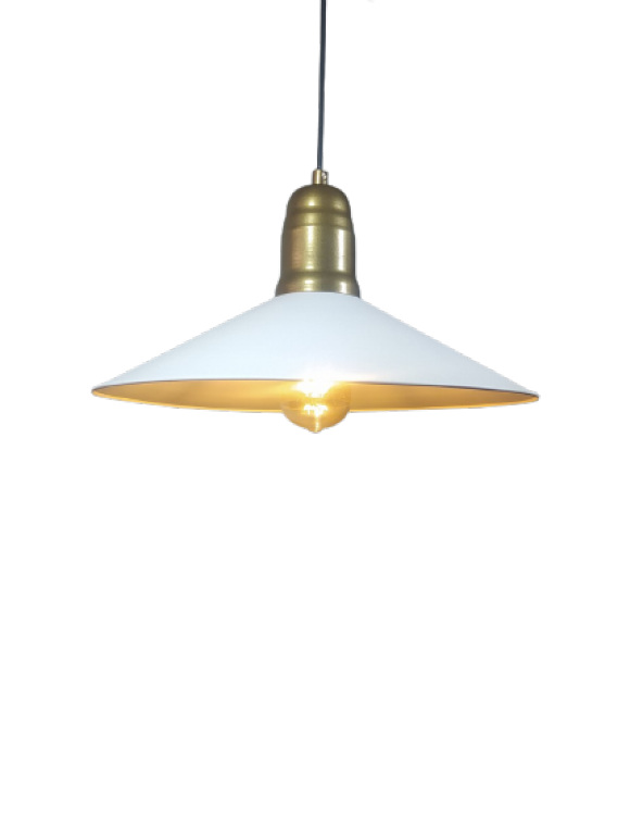 MYLİGHTS VİNTAGE METAL BEYAZ SARKIT AVİZE 30 CM