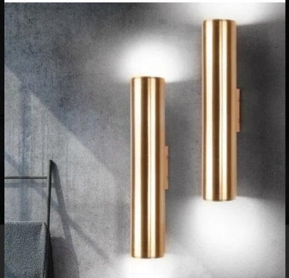 MYLİGHTS  PARLAK GOLD PARLAK ALTIN  LED ÇİFT YÖN  LED APLİK   AMPUL DAHİLİDİR  TEK FİYATI