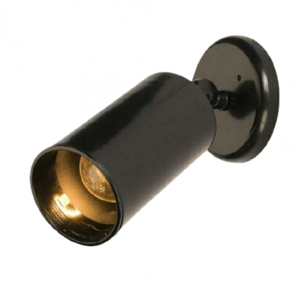 mylights retro mafsalı parlak siyah led aplik led spot  ampul dahildir günışığı
