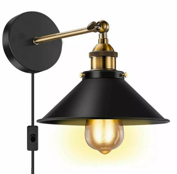 MYLİGHTS RETRO RUSTİK VİNTAGE METAL MAFSALI APLİK DUVAR LAMBASI TEK FİYATIDIR  22 CM EN