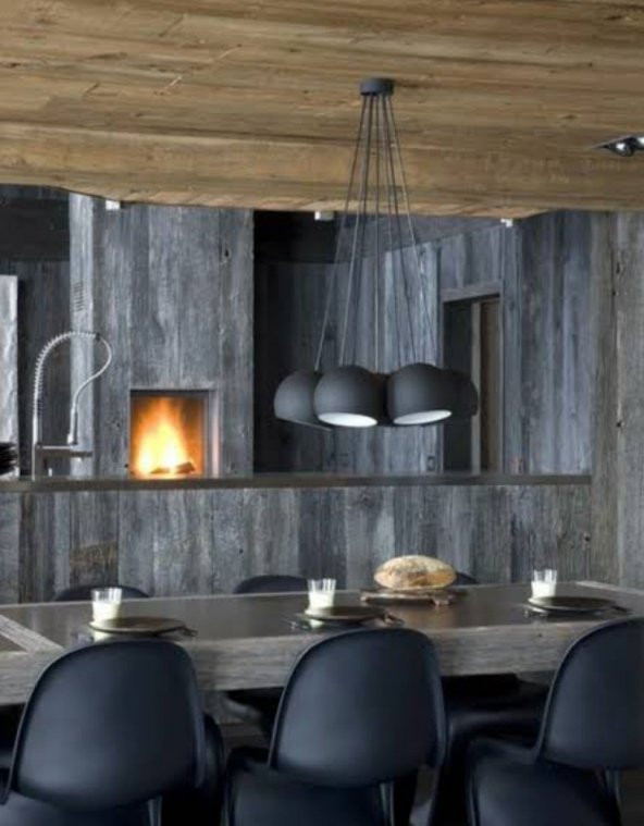 MYLİGHTS  RETRO  MAT PÜTÜRLÜ SİYAH  METAL SARKIT AVİZE 7 Lİ  KÜRELER 20 CM   METALDİR ürün görseli