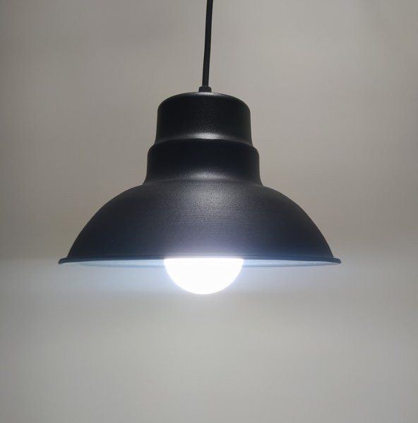 MYLİGHTS VİNTAGE  METAL SARKIT AVİZE SİYAH  İÇİ BEYAZ