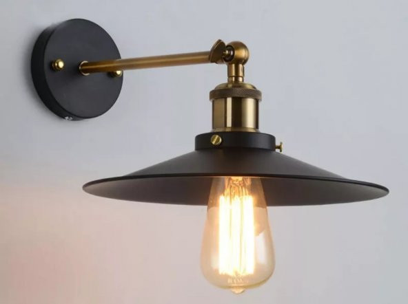 mylights  retro rustik mafsalı aplik duvar lambası harekli başlık  22 cm en