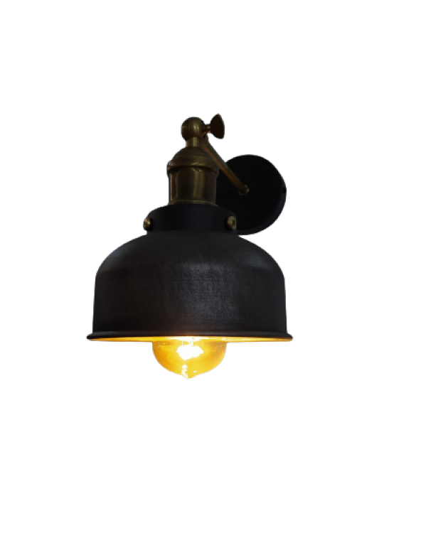 MYLİGHTS RETRO RUSTİK ANTİRASİT BAŞLIKLI APLİK DUVAR   LAMBASI