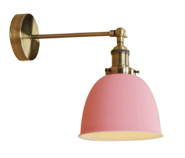 MYLİGHTS  RETRO  RUSTİK  MAFSALI APLİK DUVAR LAMBASI  PEMBE BAŞLIK